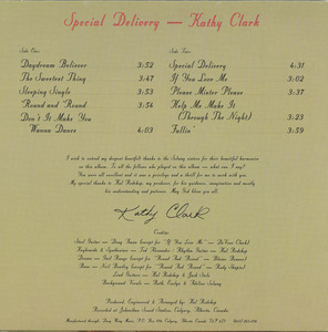 Cathy clark   special delivery back