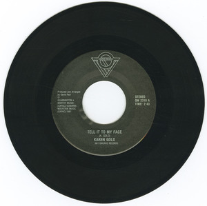45 karen gold   tell it to my face vinyl 01