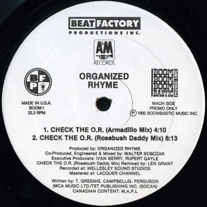 Organized rhyme   check the or %281%29