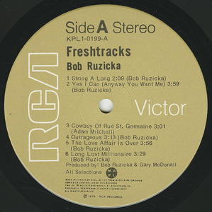 Bob ruzicka   fresh tracks label 01