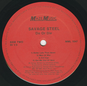 Savage steel   do or die label 02