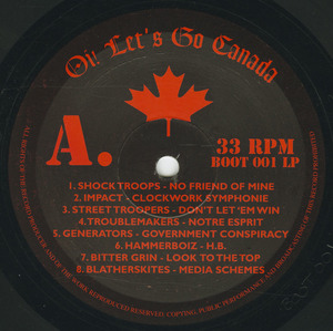 Va oi let's go canada label 01