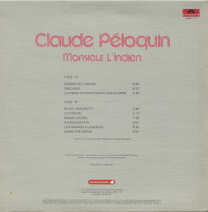 Claude p%c3%a9loquin   monsieur l'indien back