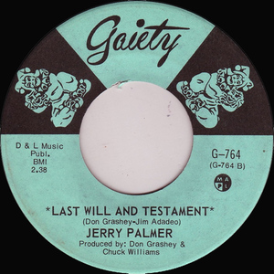Palmer  jerry   mule skinner blues bw last will and testament %282%29