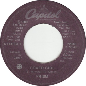 Prism cover girl 1980 aiv