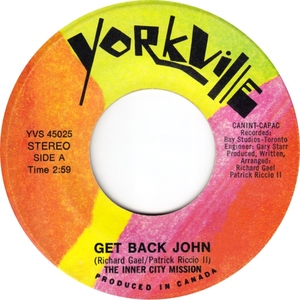 The inner city mission get back john yorkville a