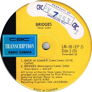 Gene lees foot steps cbc radio canada transcription b