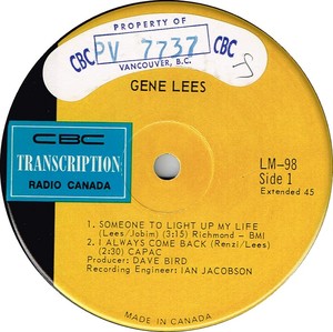 Gene lees someone to light up my life cbc radio canada transcription ai