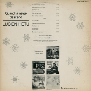 H%c3%a9tu lucien quand la neige descend mono 1964 dos