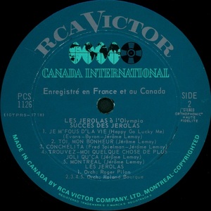 J%c3%a9rolas les %c3%a0 l'olympia st%c3%a9r%c3%a9o 1966 disque face 2