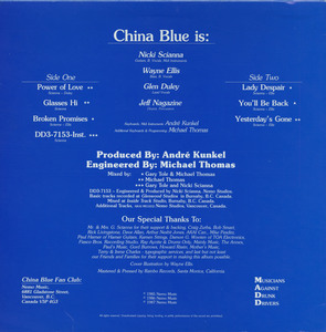 China blue   st back