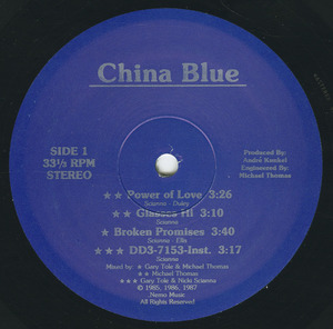 China blue   st label 01