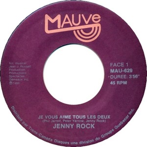 Jenny rock je vous aime tous les deux mauve a