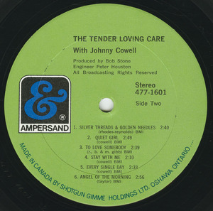 Johnny cowell   the tender loving care label 02