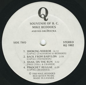 Mike beddoes   souvenir of bc label 02