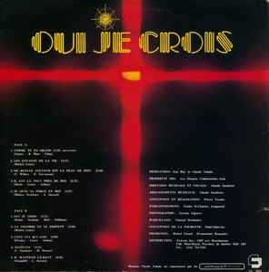 Valade claude oui je crois 1981 dos