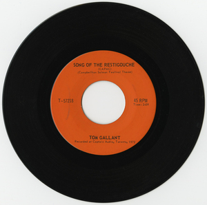 45 tom gallant song of the restigouche