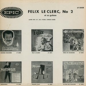 Leclerc f%c3%a9lix et sa guitare no 2 1959 dos