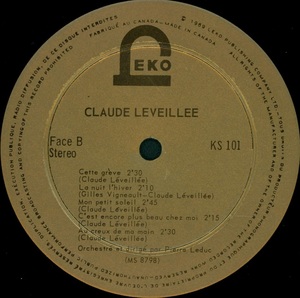 L%c3%a9veill%c3%a9e claude claude l%c3%a9veill%c3%a9e 1970 disque face b