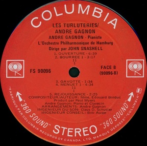 Gagnon andr%c3%a9 les turluteries gatefold 1972 disque 1 face b