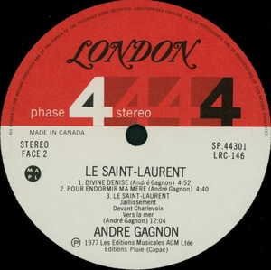 Gagnon andr%c3%a9 le saint laurent 1977 disque face 2