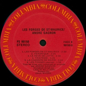 Gagnon andr%c3%a9 projection 1973 disque face bi