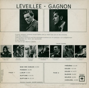 L%c3%a9veill%c3%a9e claude gagnon andr%c3%a9 l%c3%a9veill%c3%a9e gagnon st%c3%a9r%c3%a9o 1965 dos