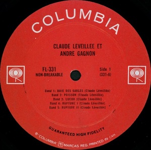 L%c3%a9veill%c3%a9e claude gagnon andr%c3%a9 l%c3%a9veill%c3%a9e gagnon mono 1965 disque s 1