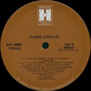 L%c3%a9veill%c3%a9e claude claude l%c3%a9veill%c3%a9e 1972 disque face b