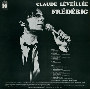 L%c3%a9veill%c3%a9e claude fr%c3%a9d%c3%a9ric collection po%c3%a9sie et chanson 1970 dos