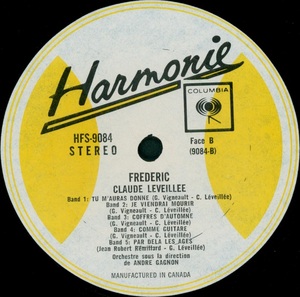 L%c3%a9veill%c3%a9e claude fr%c3%a9d%c3%a9ric collection po%c3%a9sie et chanson 1970 disque face b