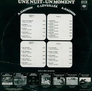 L%c3%a9veill%c3%a9e claude gagnon andr%c3%a9 une nuit un moment 1973 dos