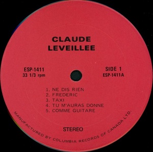 L%c3%a9veill%c3%a9e claude claude l%c3%a9veill%c3%a9e 1974 disque s 1