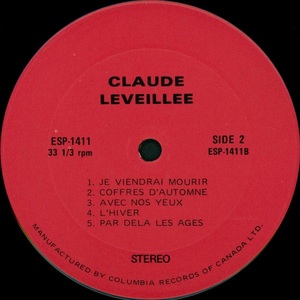 L%c3%a9veill%c3%a9e claude claude l%c3%a9veill%c3%a9e 1974 disque s 2
