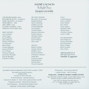 Gagnon andr%c3%a9 twilight time 1995 livret b