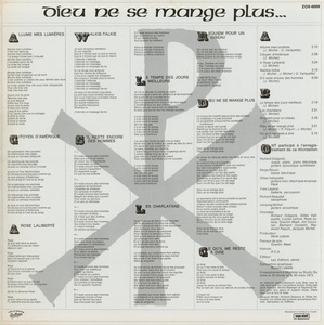 Michel jacques dieu ne se mange plus 1973 dos