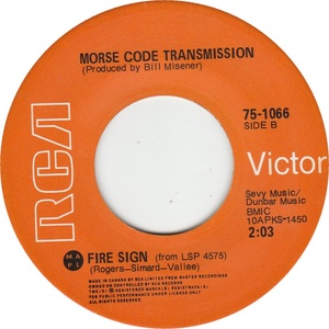Morse code transmission fire sign rca victor b
