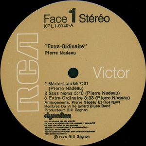Nadeau pierre extra ordinaire 1976 disque face 1