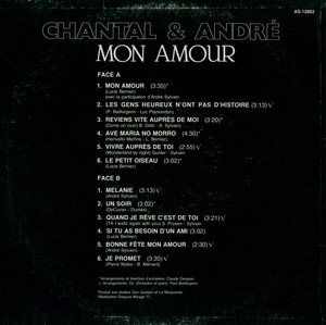 Pary chantal sylvain andr%c3%a9 mon amour 1977 dos