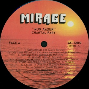Pary chantal sylvain andr%c3%a9 mon amour 1977 disque face a