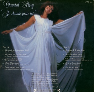 Pary chantal je chante pour toi 1982 dos