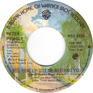 Peter pringle you really got me needing you warner bros a