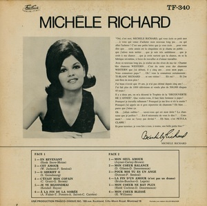 Richard mich%c3%a8le mich%c3%a8le mono 1965 dos