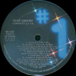 Simard ren%c3%a9 comment %c3%a7a va 1984 disque face b