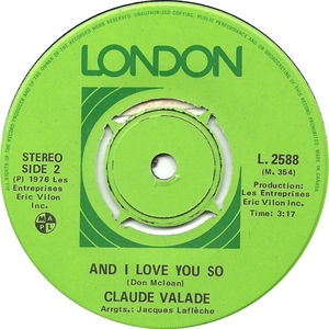 Claude valade apple of my eye 1976 2b