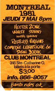 Club montreal  which became the spectrum in montreal.