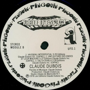 Dubois claude fable d'espace 1978 disque face b
