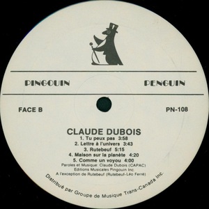 Dubois claude dubois 1987 disque face b