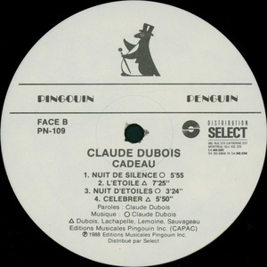 Dubois claude cadeau 1988 disque face b