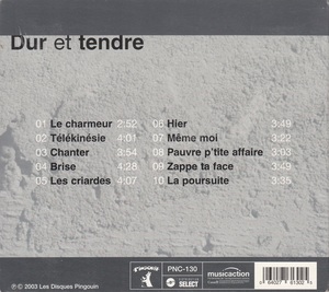 Dubois claude dur et tendre 2003 back